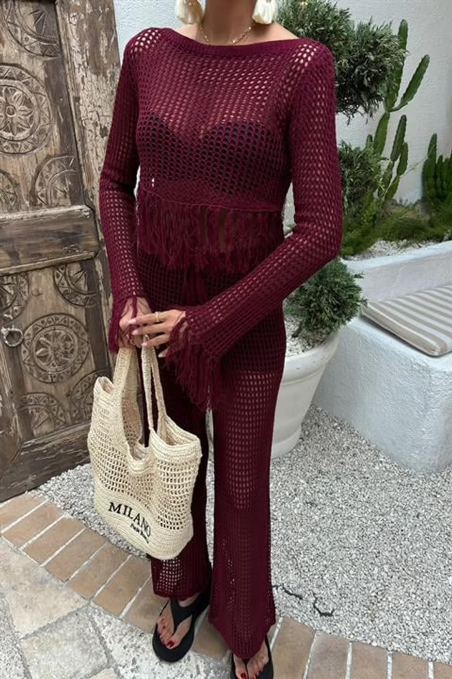 Knitwear Set Cielo Red